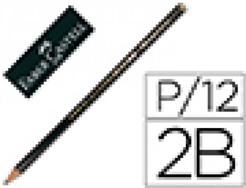 Lapis de grafite faber 9000 2b unidade , Faber castell , 73072 , 4005401190028